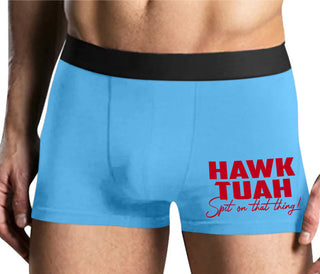 Hawk Tuah Spit On That Thing - Mens Blue Boxer Brief