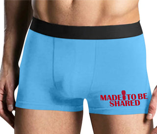 Made To Be Shared - Mens Blue Boxer Brief