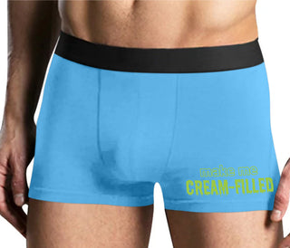 Make Me Cream Filled - Mens Blue Boxer Brief