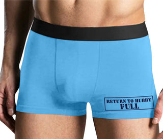 Return to Hubby Full - Mens Blue Boxer Brief