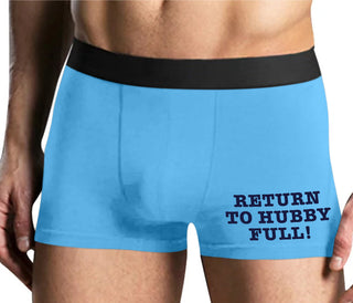 Return to Hubby Full - Mens Blue Boxer Brief
