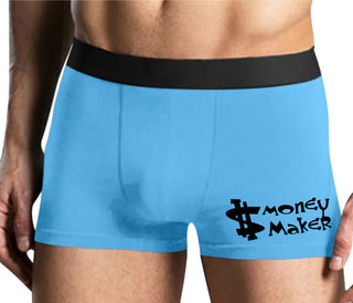 Money Maker - Mens Blue Boxer Brief