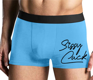 Sissy Cuck - Mens Blue Boxer Brief