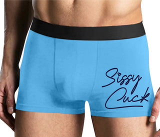 Sissy Cuck - Mens Blue Boxer Brief
