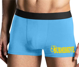 Submissive - Cuff Logo - Mens Blue Boxer Brief