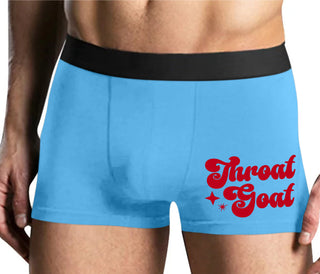 Throat Goat - Deep Throat Expert - Mens Blue Boxer Brief