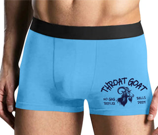 Throat Goat - Mens Blue Boxer Brief