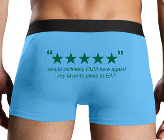 Five Star Review - Would Cum Again - Blue Boxer Brief