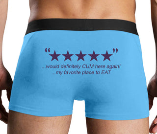 Five Star Review - Would Cum Again - Blue Boxer Brief