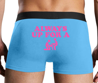 Always Up For A Threesome - Blue Boxer Brief
