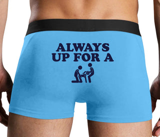 Always Up For A Threesome - Blue Boxer Brief