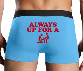 Always Up For A Threesome - Blue Boxer Brief