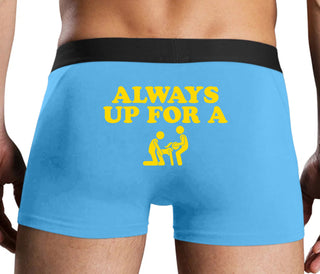 Always Up For A Threesome - Blue Boxer Brief