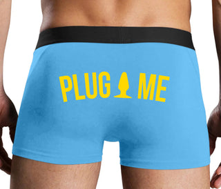 Anal Plug Me - Blue Boxer Brief