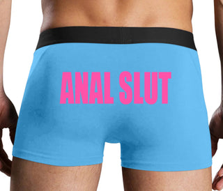 Anal Slut - Blue Boxer Brief