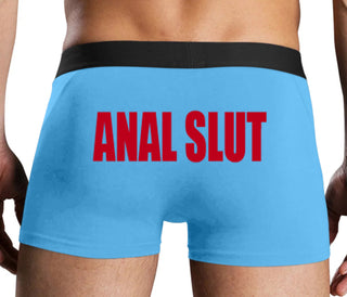 Anal Slut - Blue Boxer Brief