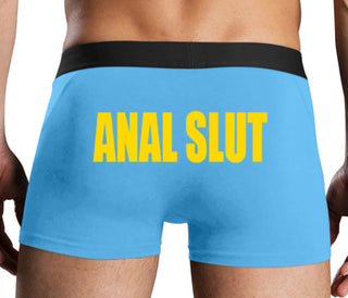 Anal Slut - Blue Boxer Brief
