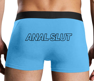 Anal Slut - Blue Boxer Brief