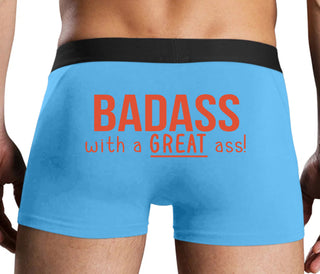 BadAss With a Great Ass - Blue Boxer Brief