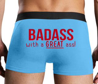BadAss With a Great Ass - Blue Boxer Brief