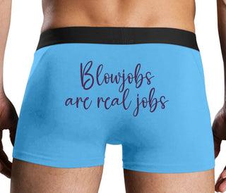 Blow Jobs Are Real Jobs - Blue Boxer Brief