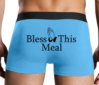 Bless This Meal - Blue Boxer Brief