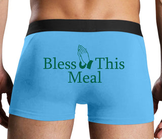 Bless This Meal - Blue Boxer Brief