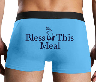 Bless This Meal - Blue Boxer Brief