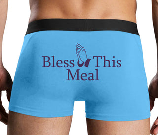 Bless This Meal - Blue Boxer Brief