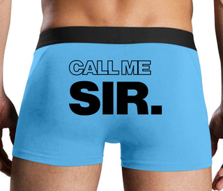 Call Me Sir - Blue Boxer Brief