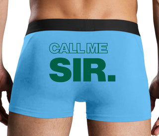 Call Me Sir - Blue Boxer Brief