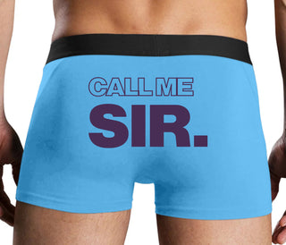Call Me Sir - Blue Boxer Brief