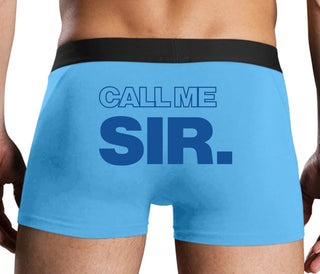 Call Me Sir - Blue Boxer Brief