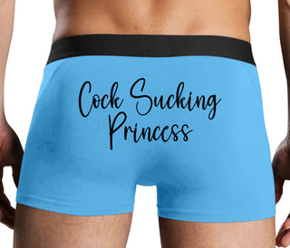 Cock Sucking Princess - Blue Boxer Brief
