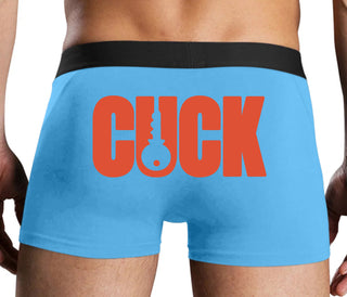Cuck - Lock Logo - Blue Boxer Brief