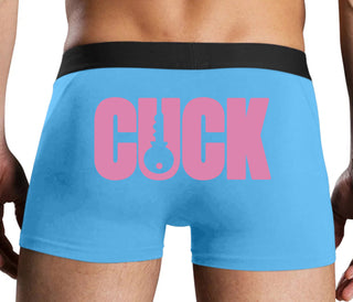Cuck - Lock Logo - Blue Boxer Brief