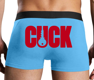 Cuck - Lock Logo - Blue Boxer Brief
