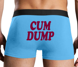 Cum Dump - Bold Design - Blue Boxer Brief
