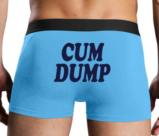 Cum Dump - Bold Design - Blue Boxer Brief