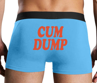 Cum Dump - Bold Design - Blue Boxer Brief