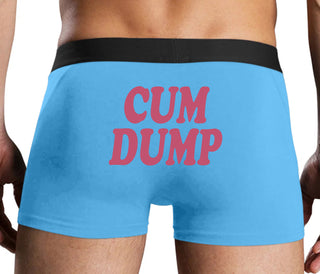 Cum Dump - Bold Design - Blue Boxer Brief