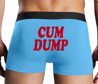 Cum Dump - Bold Design - Blue Boxer Brief