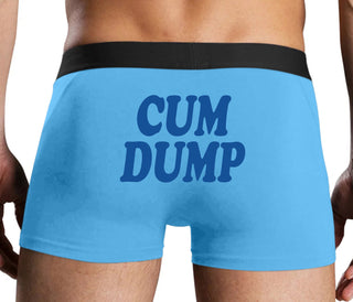 Cum Dump - Bold Design - Blue Boxer Brief