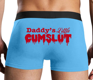 Daddy's Little Cumslut - Blue Boxer Brief