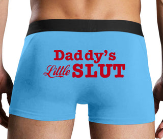 Daddys Little Slut - Blue Boxer Brief