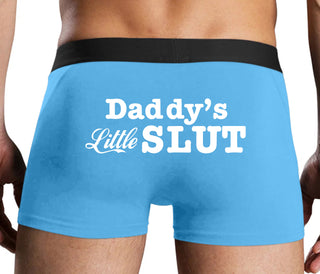 Daddys Little Slut - Blue Boxer Brief