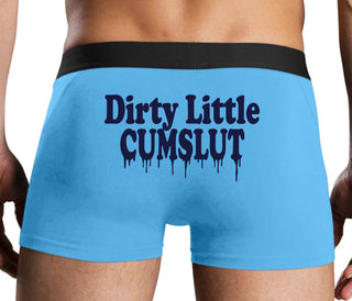Dirty Little Cumslut - Blue Boxer Brief