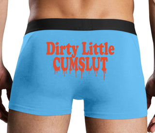 Dirty Little Cumslut - Blue Boxer Brief