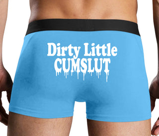 Dirty Little Cumslut - Blue Boxer Brief