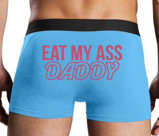 Eat My Ass Daddy - Blue Boxer Brief
